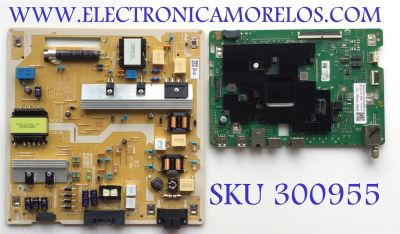 KIT DE TARJETAS PARA TV SAMSUNG / MAIN BN94-16448D / BN41-02844A / BN9416448D / 16448D / BN97-18505A / FUENTE BN44-01100A / L55E7_ADY / PANEL CY-QA055HGCV1H / MODELO QN55Q6DAAFXZA XG08